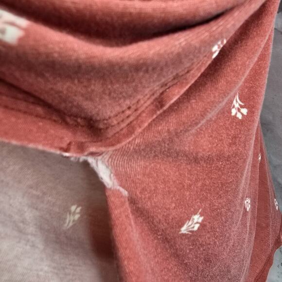 LL Bean Nightgown Womens Pink Medium Nursing Maternity Henley Snap Button - Picture 12 of 15